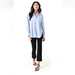 VINCE - Oversized Long Sleeve Shirt Womens Size Small. Blue